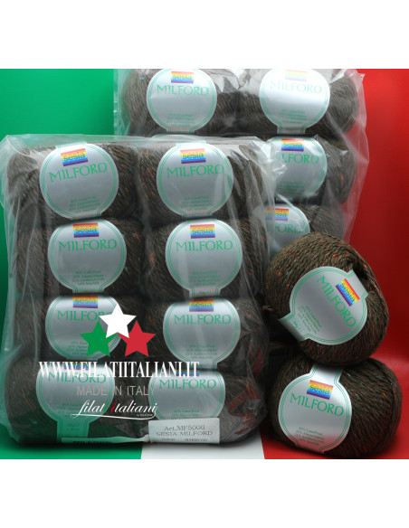 LA6953 LOT 20pz 1 kg MF5000 YARN BALL SESIA MILFORD  Art.: MILFORDP...