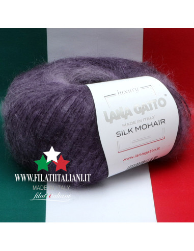 LA7415 LOT 10pz 250g SILK MOHAIR PRINTED LANA GATTO