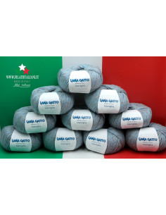LA7657 LOT 10 PZ 500g  LANA GATTO - VANIGLIA  Art. VANIGLIA 67% COT...