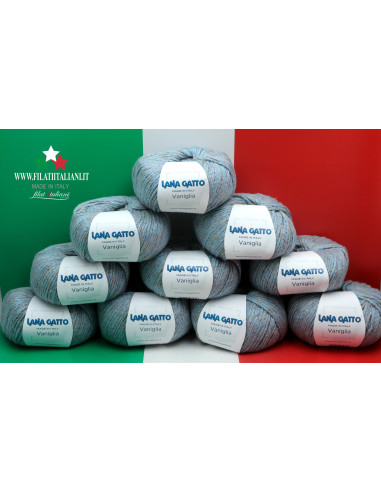 LA7657 LOT 10 PZ 500g  LANA GATTO - VANIGLIA  Art. VANIGLIA 67% COT...