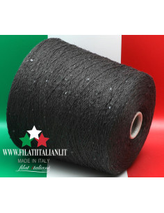M8295 ЛЕН ШЕЛК ПАЙЕТКИ  PAILLETTES CARIAGGI DESE 39.99€/100г