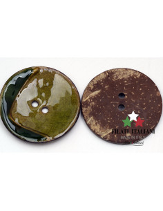 BOTTON COCONUT lin. 80 50 mm Lined 80 50 mm MADE IN ITALY