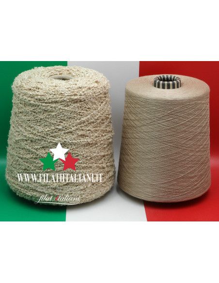 LA8622  LOT 2 bob. FANTASY YARN + COTTON €9.99/100g 1 bob.:    FANC...