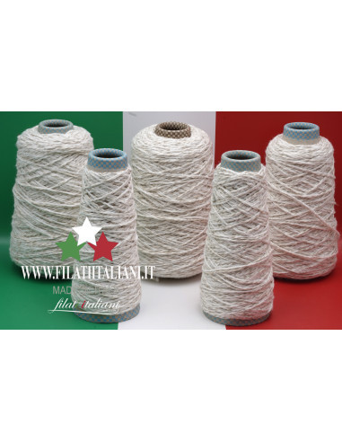 LA7635 LOT 5 BOB. JUTE COTTON LINEN + PAILLETTES 4.99€/100g 4 bob.:...