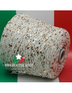 M8587N  FANTASY YARN with PAILLETTES HOLLYWOOD SESIA 49.99€/100g Ar...