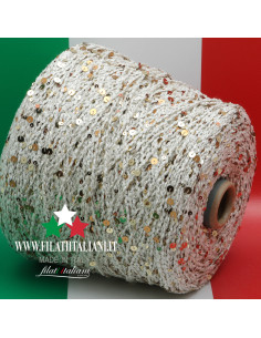M8587N  FANTASY YARN with PAILLETTES HOLLYWOOD SESIA 49.99€/100g Ar...