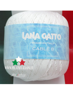 C6576A COTTON CABLE' 8 LANA GATTO COTONE CABLE' 8 - LANAGATTO 100% ...