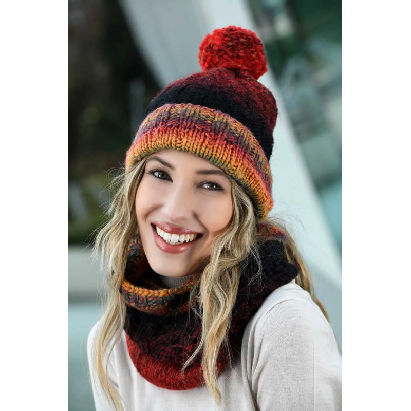 KIT 30390 LANA GATTO HAT AND NECK WARMER  Knitted accessories   wit...