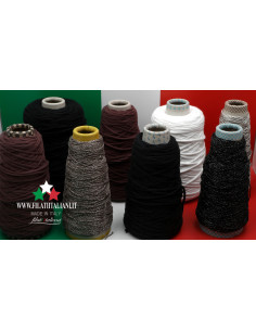 LC5811  LOT 8  bob.  COTTON WITH SOFT SOUL  PARK + LUREX   2.99€/100gr