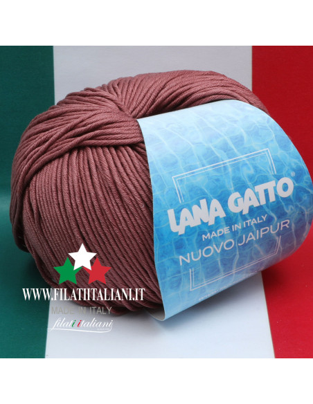 NJ 30362  100% COTONE Makò NUOVO JAIPUR LANA GATTO