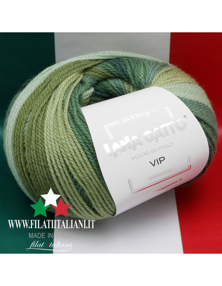 V 31001   VIP CASHMERE MERINO STAMPATO LANA GATTO