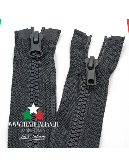 ZIP6233   CHIUSURA LAMPO IN PLASTICA COMBY 100CM 5.50 mm