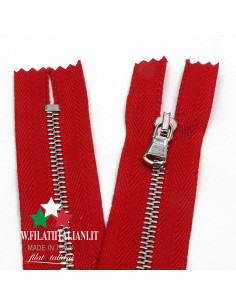 ZIP6261    ZIPPER IN BRUSHED METAL 25CM 4.5 mm