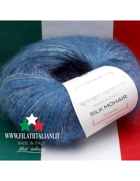 SM 30998  SILK MOHAIR STAMPATO LANA GATTO