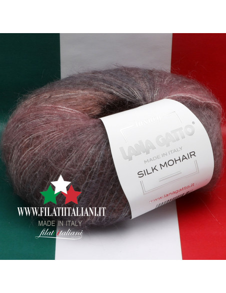 SM 30994  SILK MOHAIR STAMPATO LANA GATTO