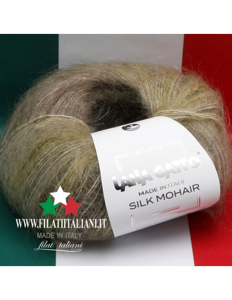 SM 30997  SILK MOHAIR STAMPATO LANA GATTO