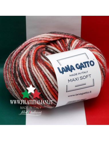 MXS 30988 MAXI SOFT PRINTED MERINO LANA GATTO