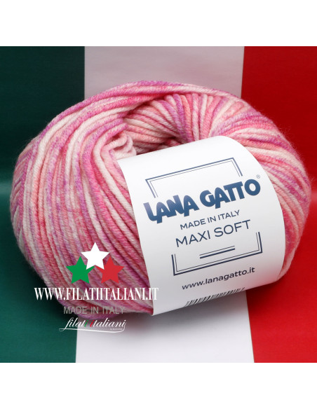 MXS 30989 MAXI SOFT PRINTED MERINO LANA GATTO