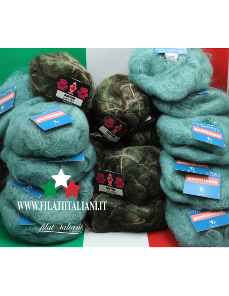 LA7388 LOT 25 PZ 1000g ЛОТ 25 боб ЗИМНЯЯ ПРЯЖА MAHAIR WOOL