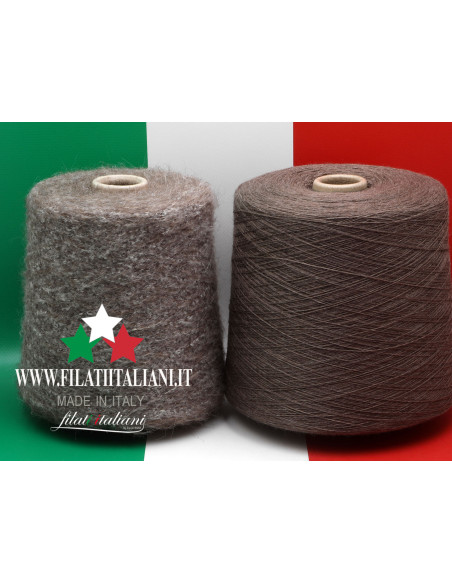 LC6462   LOT  2 bob.    BRUSHED TWEED + MERINO   3.99€/100g