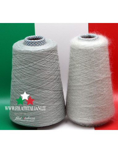 LC6450  LOT 2 bob.   SOL  + BABY MOHAIR CON LUREX    6.99€/100g