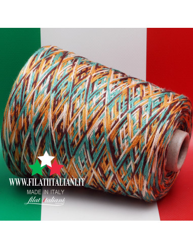 R6676N   CASHMERE SETA AURIGA STAMPATO CATENELLA  GTI  34.99€/100g