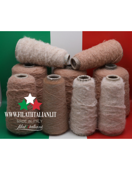 LC6579  LOT  9 bob.   ALPACA  GARZATA IRK +  BABY MOHAIR   5.99€/100g