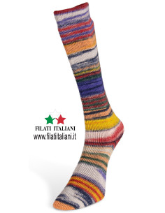 ECS002 НОСОЧНАЯ ПРЯЖА   ECLECTIC SOCK 100г  LANE DU NORD 2