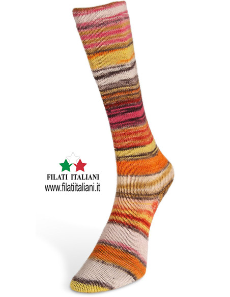 ECS005 НОСОЧНАЯ ПРЯЖА   ECLECTIC SOCK 100г  LANE DU NORD