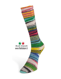 ECS006 НОСОЧНАЯ ПРЯЖА   ECLECTIC SOCK 100г  LANE DU NORD 2