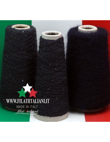 LC7645  LOT  3 bob.  CASHMERE PAILLETTES DM + PRESTIGE MEL  16.99€/100g