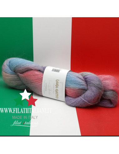 OP30929  SILK MOHAIR STAMPATO OPERA LANA GATTO