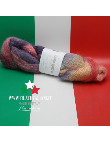 OP30930  SILK MOHAIR STAMPATO OPERA LANA GATTO