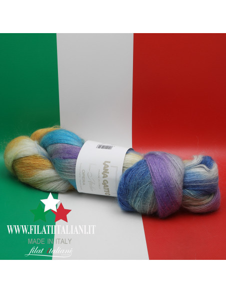 OP30931  SILK MOHAIR STAMPATO OPERA LANA GATTO