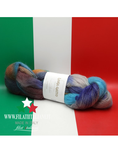 OP30932  SILK MOHAIR STAMPATO OPERA LANA GATTO