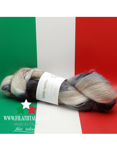 OP30933  SILK MOHAIR STAMPATO OPERA LANA GATTO