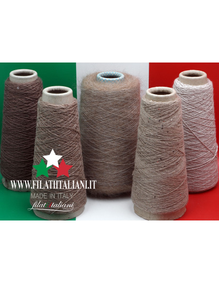 LC7657  LOT  5 bob.  CASHMERE PAILLETTES DM + PRESTIGE MEL  14.99€/100g