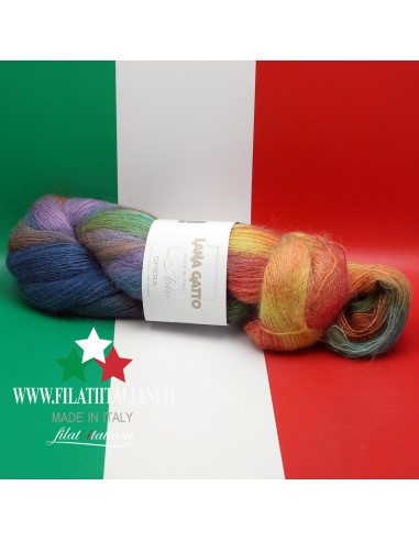 OP30934  SILK MOHAIR STAMPATO OPERA LANA GATTO