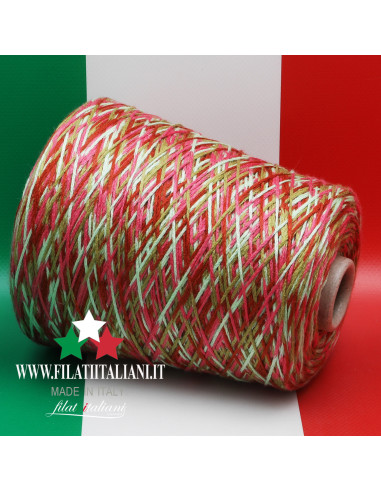 R6647N   CASHMERE SETA AURIGA STAMPATO CATENELLA  GTI  34.99€/100g