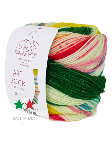 ARS002 FILATO PER CALZETTERIA  ART SOCK 100g LANE DU NORD