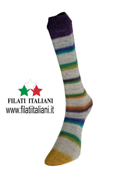 ARS003 НОСОЧНАЯ ПРЯЖА   ART SOCK 100г  LANE DU NORD