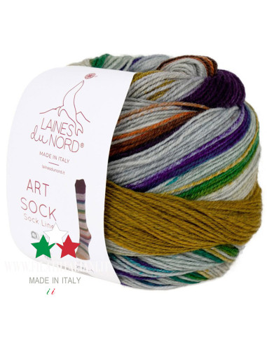 ARS003 FILATO PER CALZETTERIA  ART SOCK 100g LANE DU NORD