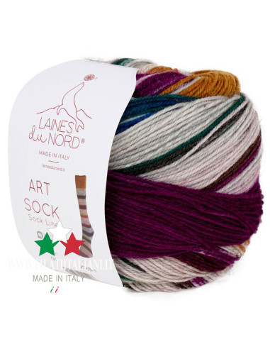 ARS004 FILATO PER CALZETTERIA  ART SOCK 100g LANE DU NORD