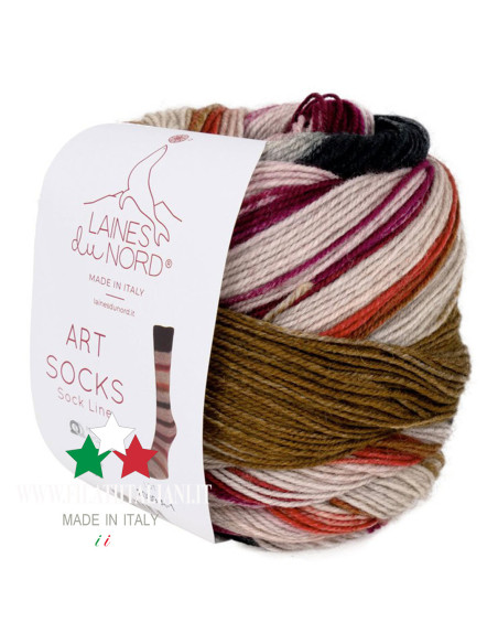 ARS005 FILATO PER CALZETTERIA  ART SOCK 100g LANE DU NORD