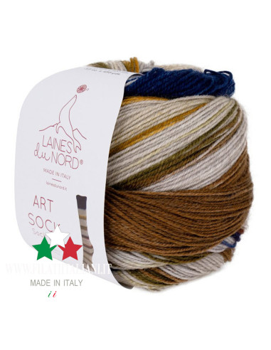 ARS006 FILATO PER CALZETTERIA  ART SOCK 100g LANE DU NORD