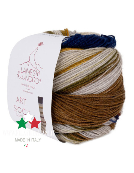 ARS006 FILATO PER CALZETTERIA  ART SOCK 100g LANE DU NORD