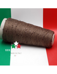 R8472N  ЛЕН ШЕЛК ПАЙЕТКИ   PAILLETTES  CARIAGGI  DESE  43.99€/100г