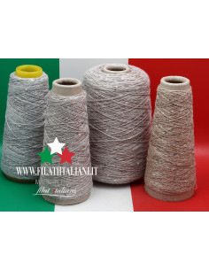 LC8592  LOT  4 bob. LINEN  PAILLETTES  CHOPPER  19.99€/100g