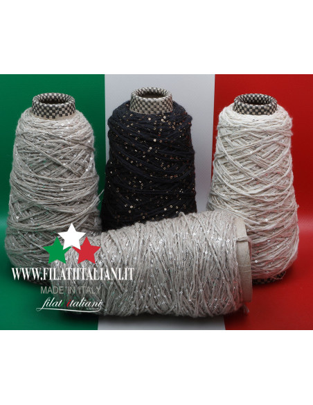 LC9498   LOT4 bob.  GLEN LYON +  PAILLETTES    12.99€/100g