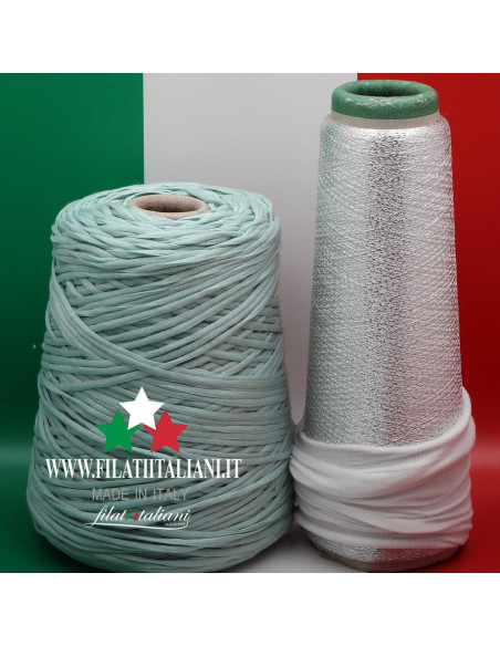 LC9728  LOT 2 bob. COTTON SFERA + VISCOSA LUREX SOFT  5.99€/100gr